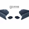 10043 | T-Bone Racing Black ARRMA Kraton Rear A-Skids & Mud Guard For Suspension Arm Set