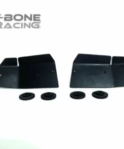 12023 | T-Bone Racing Black Axial Yeti XL Front Suspension Arm A-Skid Plate Set