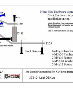 37240 | T-Bone Racing Black DBXL-E XV4 Rear Bumper 11 37240 | T-Bone Racing Black DBXL-E XV4 Rear Bumper -T-Bone Racing Sales Store TBO 37240 04 1200x800 1