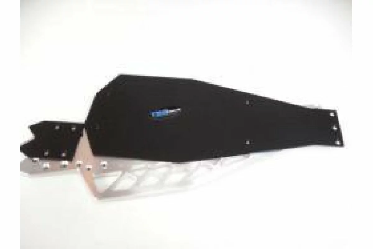 62006 | T-Bone Racing Black Traxxas Rustler XL5/VXL FLM CS & Delrin Chassis Skid Plate Set 4 62006 | T-Bone Racing Black Traxxas Rustler XL5/VXL FLM CS & Delrin Chassis Skid Plate Set - Image 2