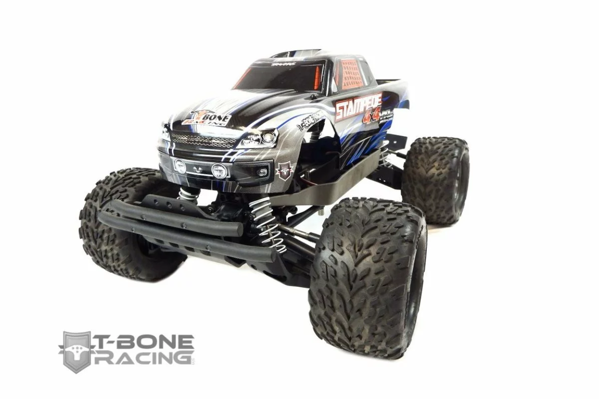 62047 | T-Bone Racing Black Traxxas Stampede 4x4 Front XV4 Bumper 6 62047 | T-Bone Racing Black Traxxas Stampede 4x4 Front XV4 Bumper - Image 4