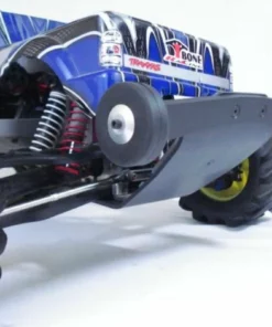 62049 | T-Bone Racing Black Traxxas E-Maxx Rear V4 Bumper & Wheelie Bar