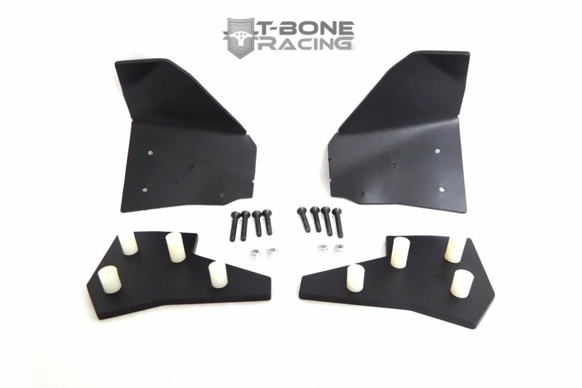 62104 | T-Bone Racing Black Traxxas X-Maxx Front Suspension Arm A-Skid Plate Set 3 62104 | T-Bone Racing Black Traxxas X-Maxx Front Suspension Arm A-Skid Plate Set