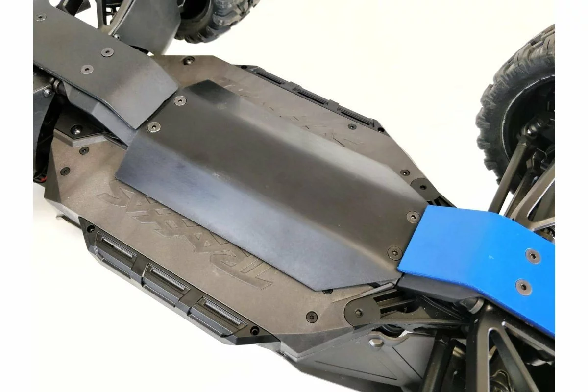 62217 | T-Bone Racing Black Traxxas Maxx 4S Chassis Skid Plate Set 3 62217 | T-Bone Racing Black Traxxas Maxx 4S Chassis Skid Plate Set