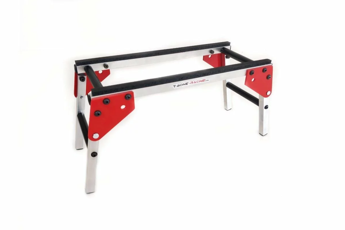 85101A | T-Bone Racing Red 1/10, 1/8 & 1/5 Scale Collapsible Car Stand 3 85101A | T-Bone Racing Red 1/10, 1/8 & 1/5 Scale Collapsible Car Stand